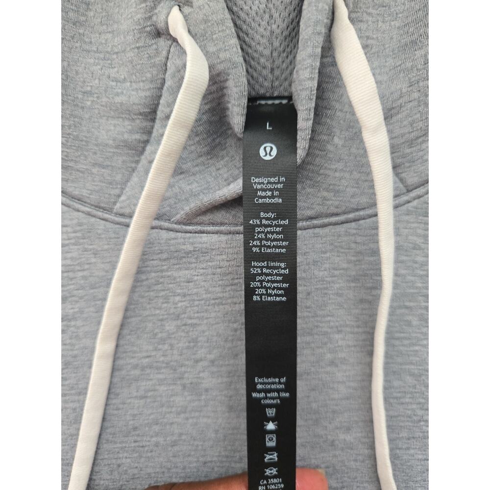 Lululemon Sleeveless Hooded Pullover Sz L - Picture 2 of 6